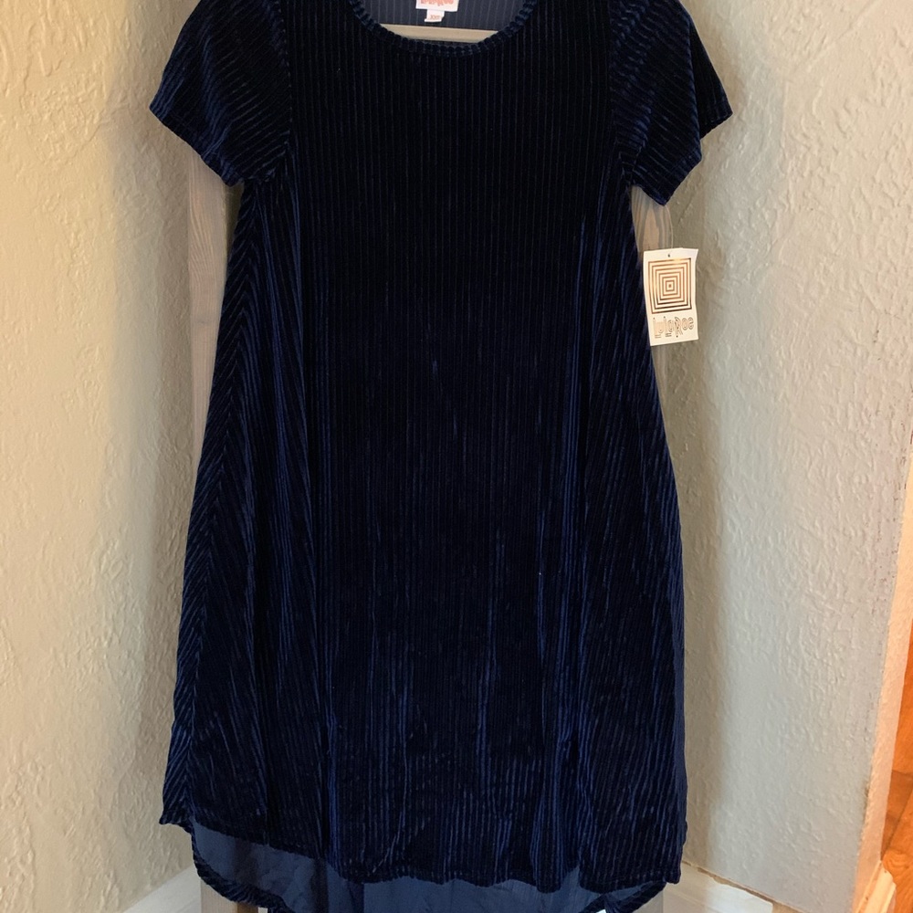 Scoop Neck Velvet Midi Dress